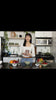 Young woman in her kitchen mixing fiboli cocoa dry mix with milk into a creamy pudding, in a bowl.